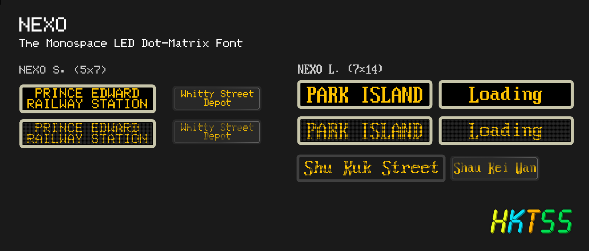 Nexo Dot-Matrix Font
